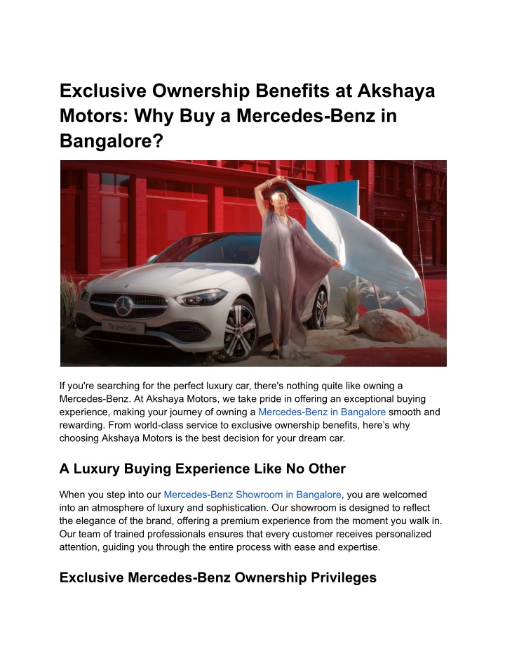 exclusive ownership benefits at akshaya motors