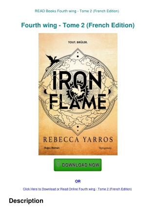 READ Books Fourth wing - Tome 2 (French Edition)