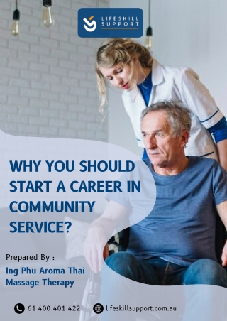 why you should start a career in community service
