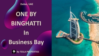 ONE BY BINGHATTI In Business Bay By Tesla Properties for Luxury Villas for Rent