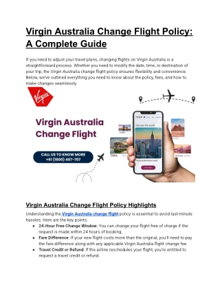 virgin australia change flight policy a complete