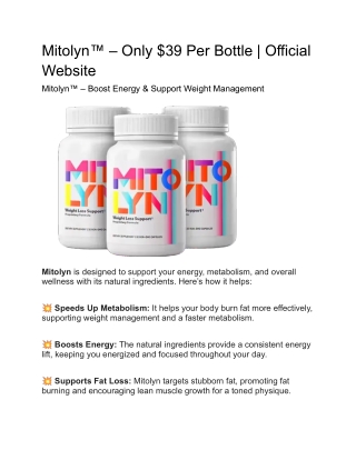 mitolyn only 39 per bottle official website