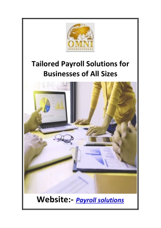 Tailored Payroll Solutions for Businesses of All Sizes