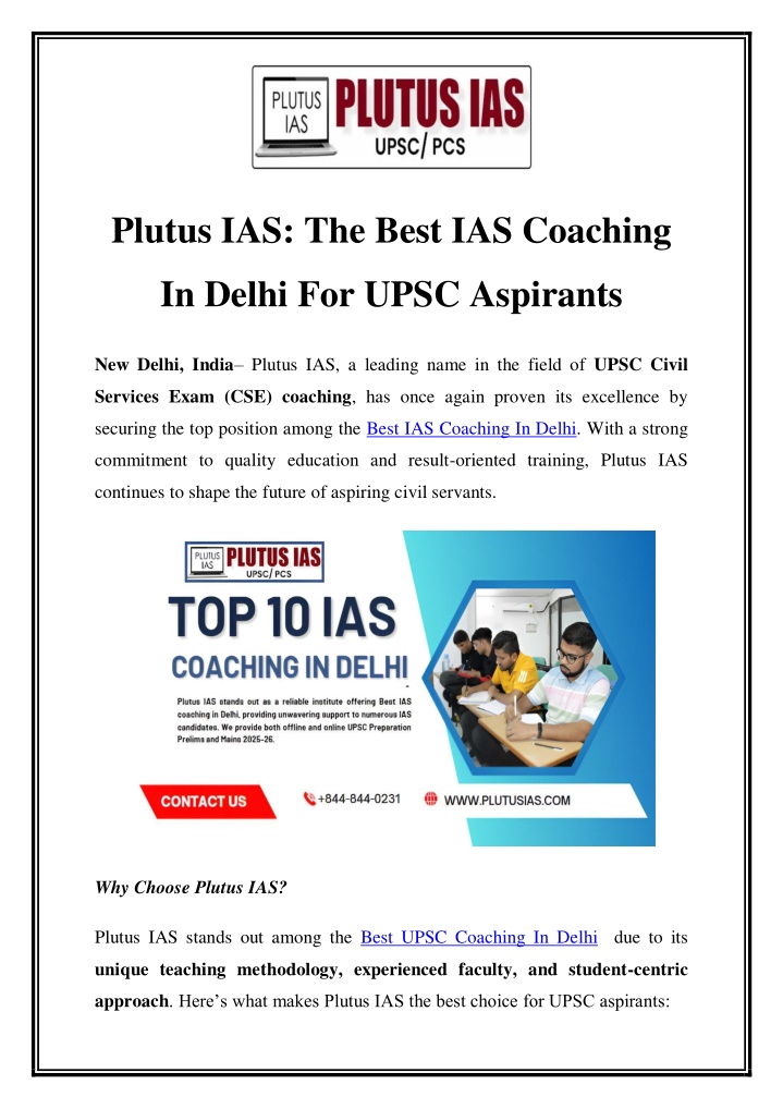 plutus ias the best ias coaching