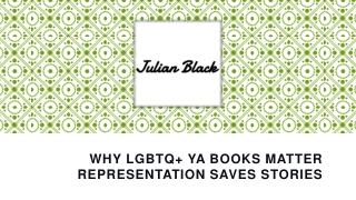Why LGBTQ  YA Books Matter Representation Saves Stories