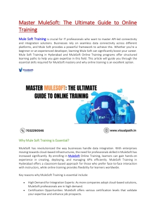 master mulesoft the ultimate guide to online