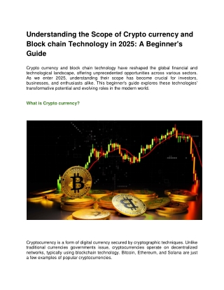 understanding the scope of crypto currency