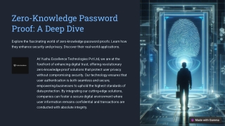 Zero-Knowledge Password Proof: Revolutionizing Secure Authentication