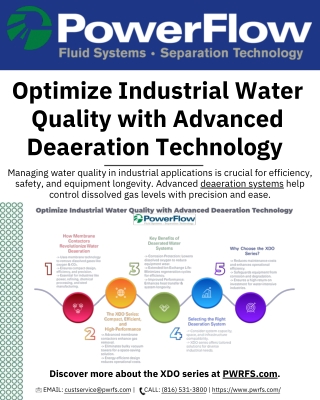 Optimize Industrial Water Quality with Advanced Deaeration Technology