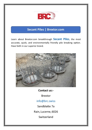 secant piles brextor com