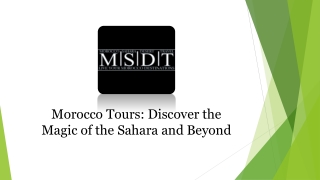 Morocco Tours Discover the Magic of the Sahara and Beyond