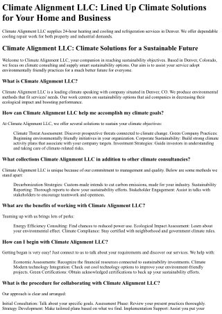 Climate Alignment