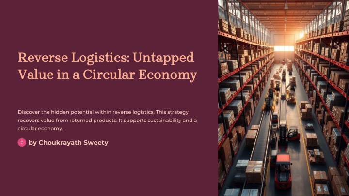 reverse logistics untapped value in a circular