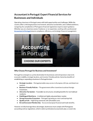 Accountant in Portugal