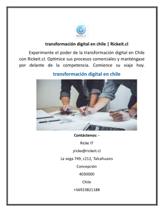 transformaci n digital en chile rickeit cl