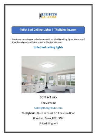 Toilet Led Ceiling Lights  Thelights4u