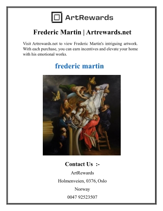 Frederic Martin  Artrewards.net