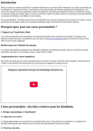 Caisse personnalisée : des idées créatives pour les détaillants