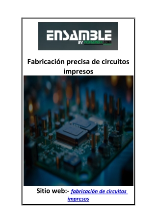 fabricaci n precisa de circuitos impresos