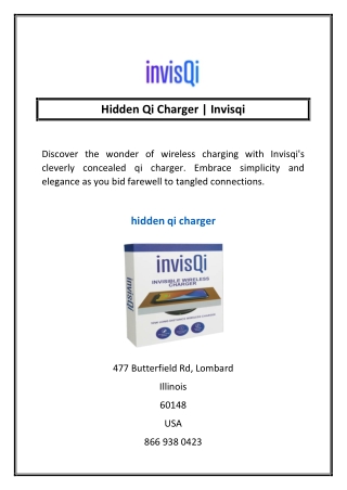 hidden qi charger invisqi