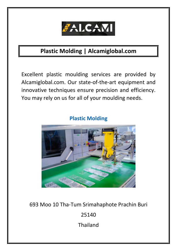 plastic molding alcamiglobal com