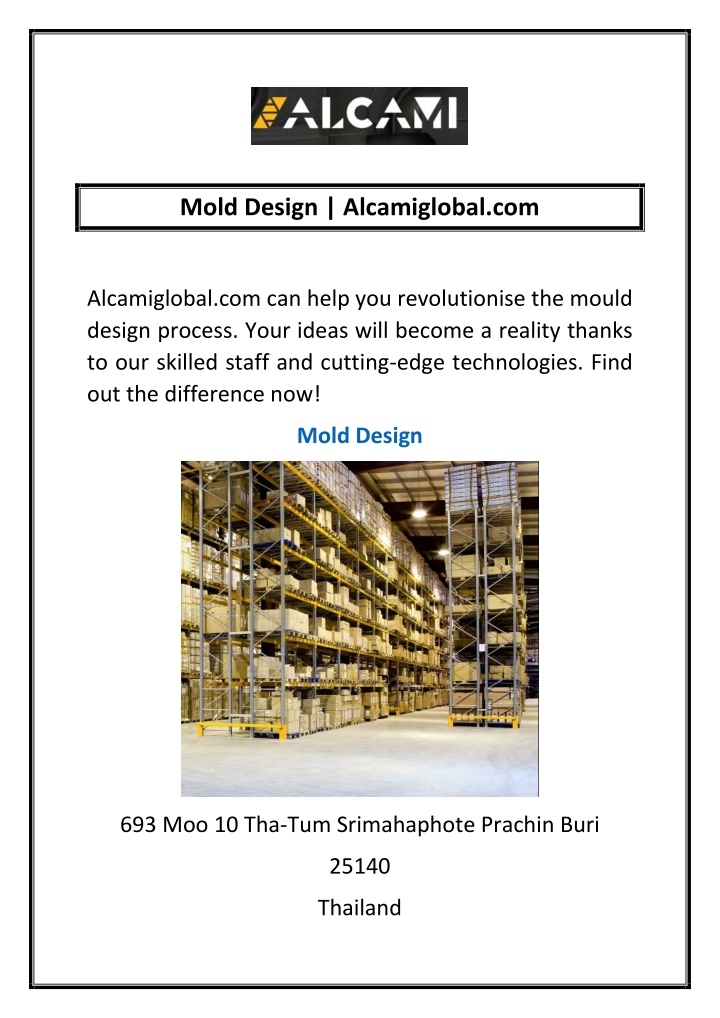 mold design alcamiglobal com