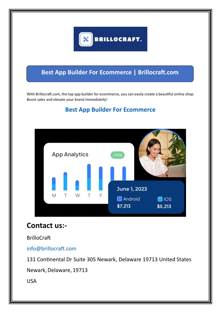 best app builder for ecommerce brillocraft com