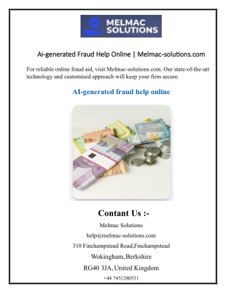 Ai-generated Fraud Help Online  Melmac-solutions.com