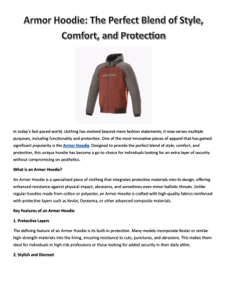 Armor Hoodie