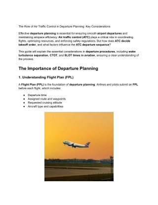 The Role of Air Traffic Control in Departure Planning_ Key Considerations