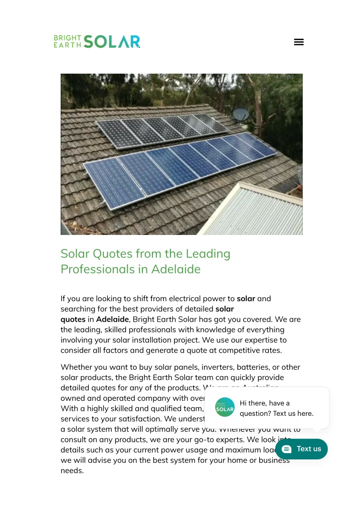 solar quotes adelaide