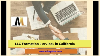 LLC Formation Services in California - www.miragelaw.com