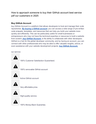 How to approach someone to buy their GitHub account best service pdf our customers in 2025