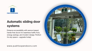 Automatic sliding door systems