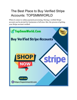 The Best Place to Buy Verified Stripe Accounts_ TOPSMMWORLD