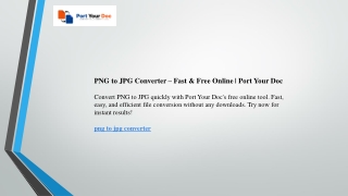 PNG to JPG Converter  Fast & Free Online  Port Your Doc