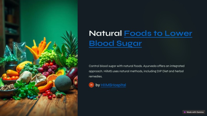 natural foods to lower blood sugar