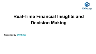 real time financial insights and decision making