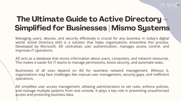 the ultimate guide to active directory simplified