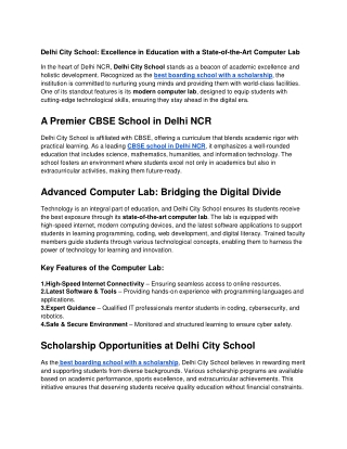 Best Boarding School in Delhi NCR