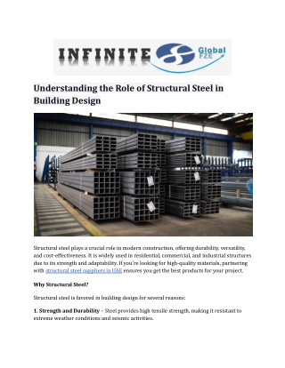 Understanding the Role of Structural Steel in Building Design