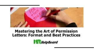 mastering the art of permission letters format