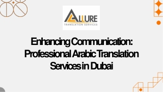 Arabic Translation Services in Dubai