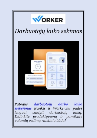 darbuotoj laiko sekimas
