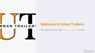 Urban Trailers & Fabrication: Your Partner for Expert Trailer Solutions