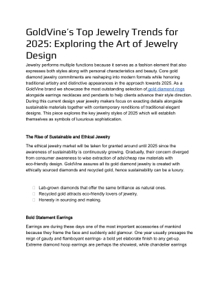 GoldVine’s Top Jewelry Trends for 2025_ Exploring the Art of Jewelry Design _ Article .docx