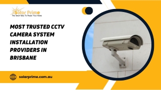 Most Trusted CCTV Camera System Installation Providers in Brisbane