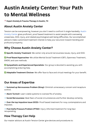 Austin Anxiety Center