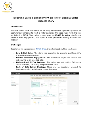 Boosting Sales & Engagement on TikTok Shop_ A Seller Success Story