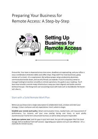 preparing your business for remote access a step